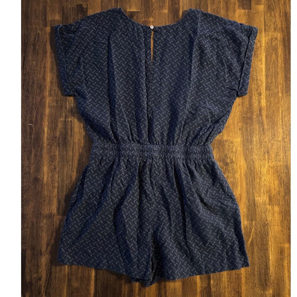 Carve Designs Women’s Small Romper One Piece Sophie Linen Blend Short Sleeve - Picture 3 of 12